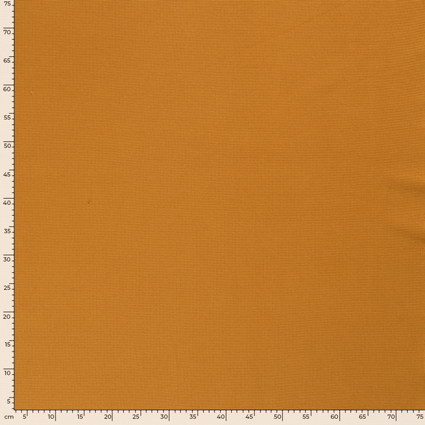 Gauffré Jersey tissu Unicolore Ocre