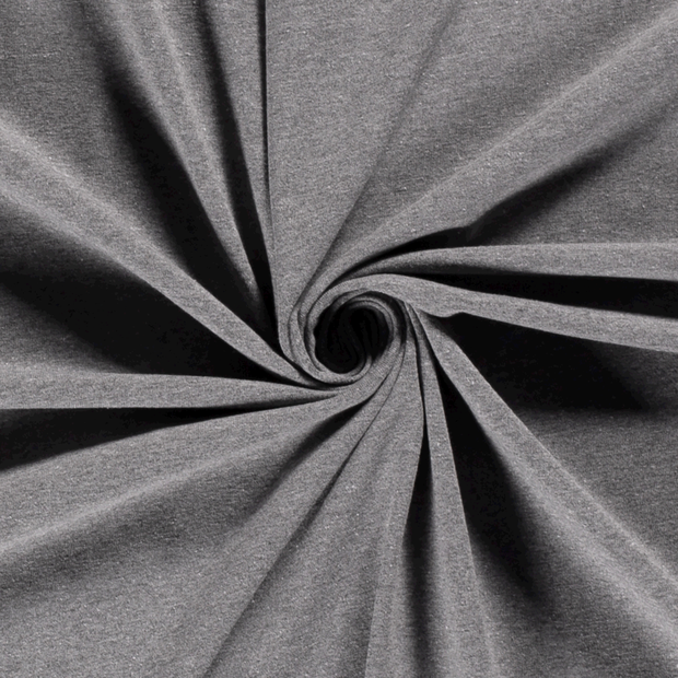 Cotton Jersey fabric Unicolour Grey