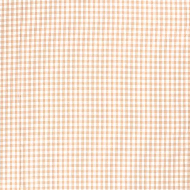 Cotton Poplin Yarn Dyed fabric Camel matte 