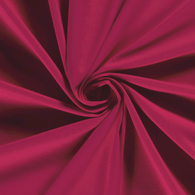 Cotton Jersey fabric Unicolour Raspberry