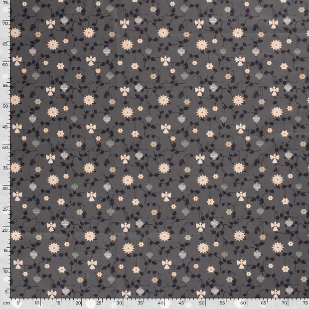 Cotton Poplin fabric Christmas Green