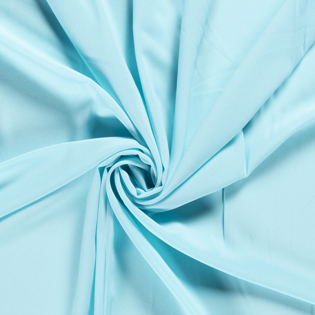 Crêpe Georgette fabric Unicolour Aqua