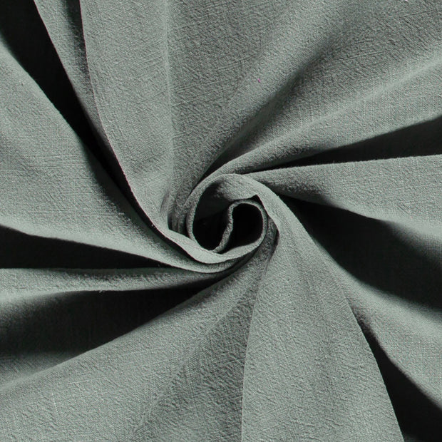 Ramie Linen fabric Unicolour Dark Mint