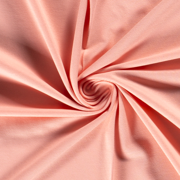 Piqué tissu Unicolore Rose