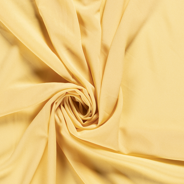 Crêpe Georgette fabric Unicolour Light Yellow