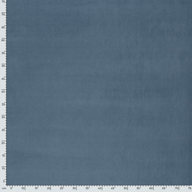 Microfleece fabric Unicolour Steel Blue