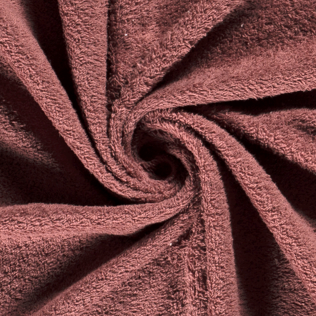 Frotté tissu Unicolore Vieux rose