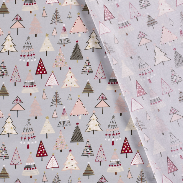 Popeline de Coton tissu décorations de Noël imprime et enduit 