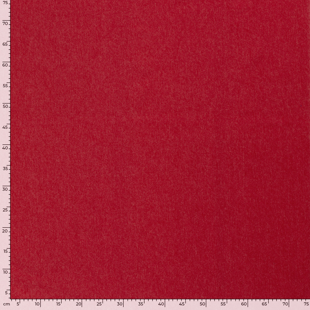 Denim Stretch fabric Unicolour Red