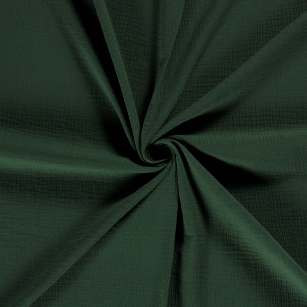 Muslin fabric Dark Green 