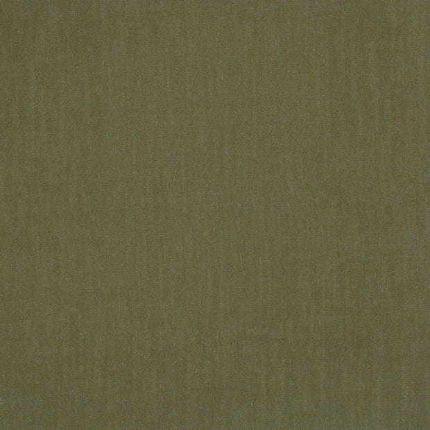 Woven Viscose Linen fabric Khaki Green matte 