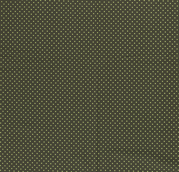 Cotton Jersey fabric Dots Khaki Green