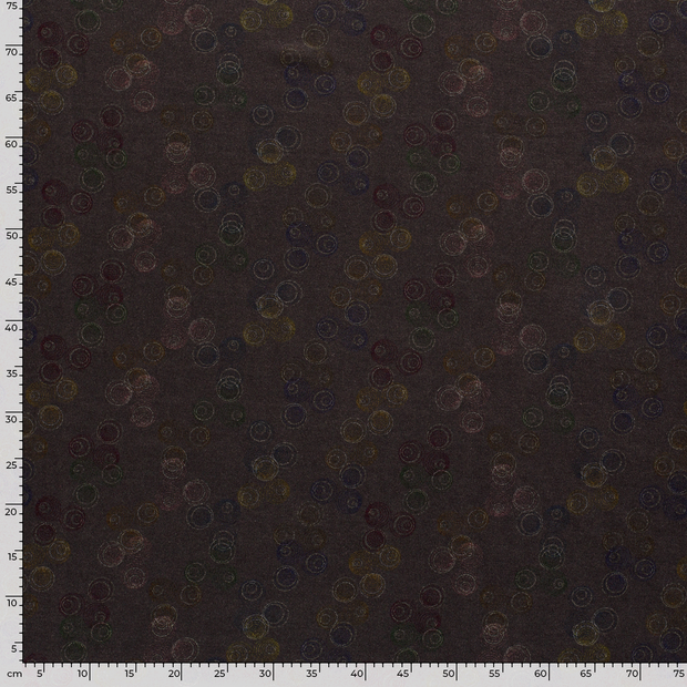 Poly Viscose Jersey fabric Dark Grey
