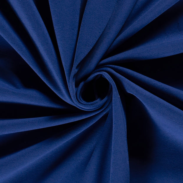 French Terry fabric Unicolour Cobalt