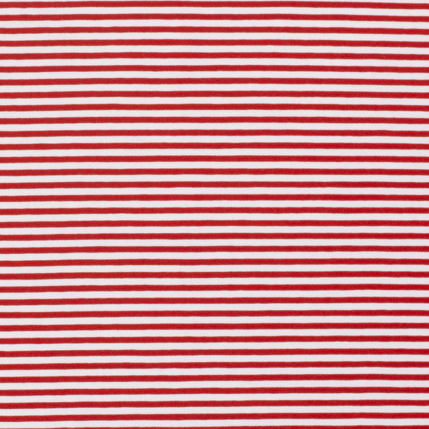 Cotton Jersey Yarn Dyed fabric Stripes Red