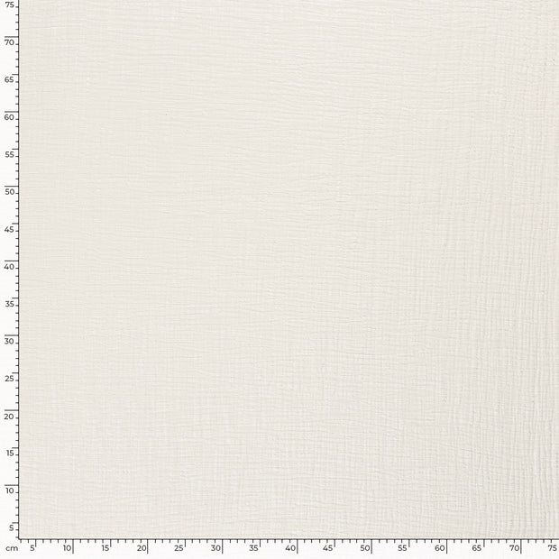Muslin fabric Unicolour Off White