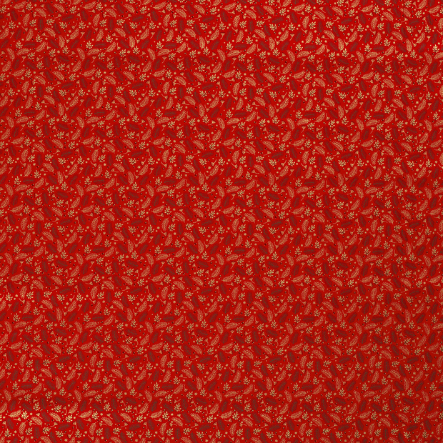 Cotton Poplin fabric Red 