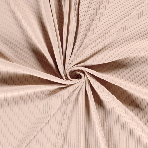 Rib Jersey tissu Saumon 