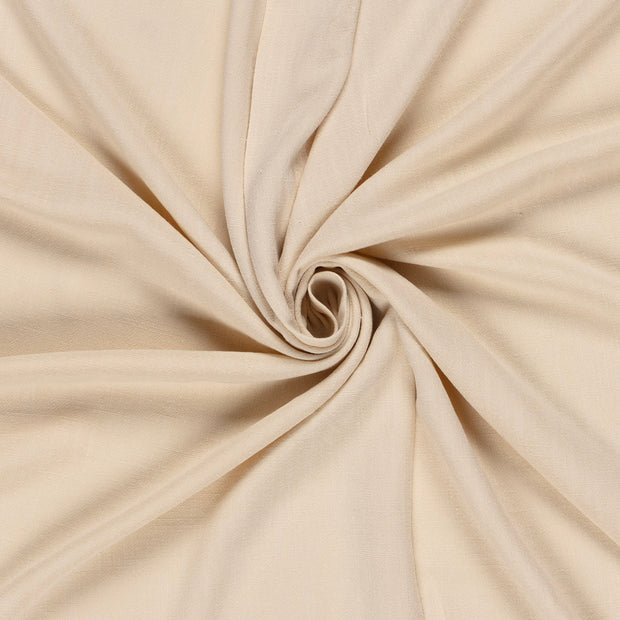 Woven Viscose Linen fabric Beige slub 