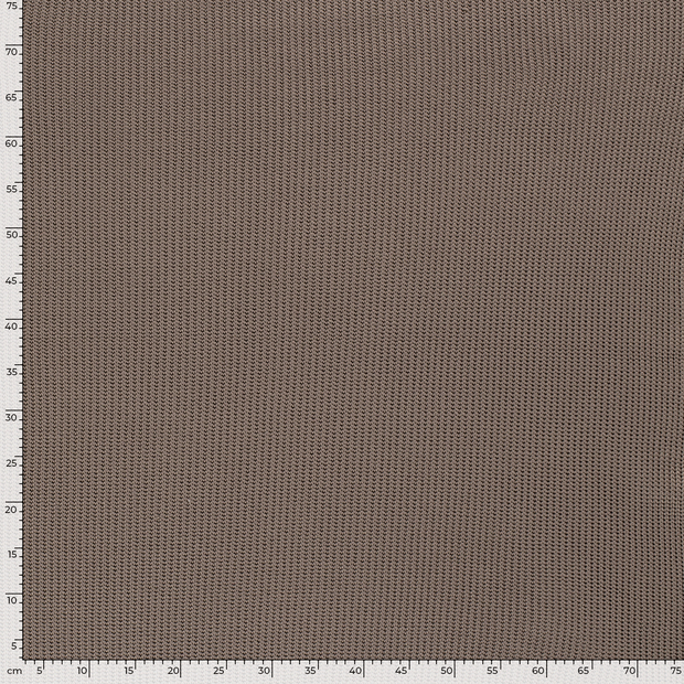 Heavy Knit fabric Cable Taupe Grey