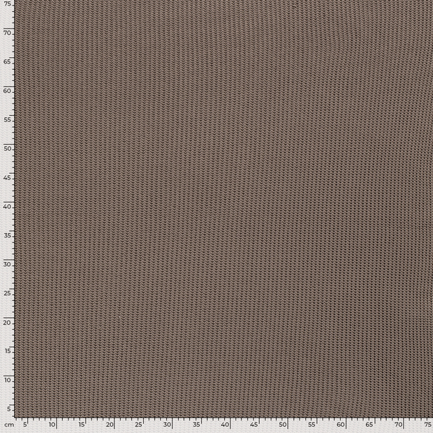 Heavy Knit tissu Torsade Gris taupe