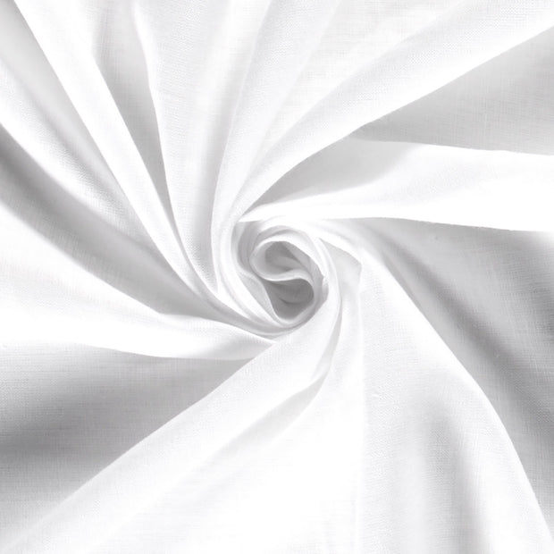 Linen fabric Unicolour Optical White