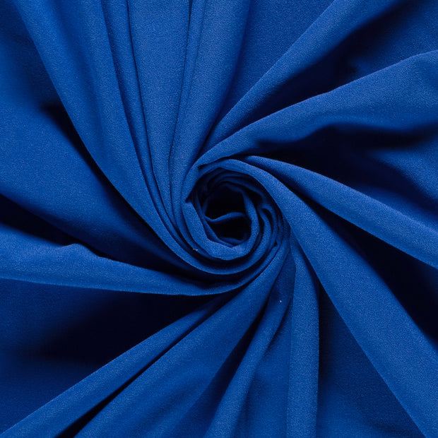 Moss Crêpe fabric Unicolour Cobalt