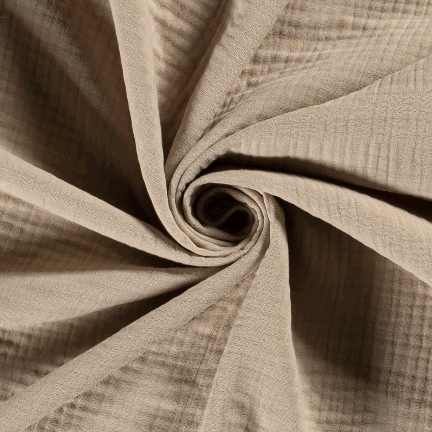 Muslin Triple Layer fabric Unicolour Beige | Wholesale fabrics Muslin Triple Layer fabric Unicolour Beige | Wholesale fabrics