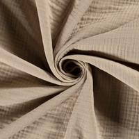 Muslin Triple Layer fabric Unicolour Beige | Wholesale fabrics