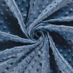 Minky Uni Indigoblau