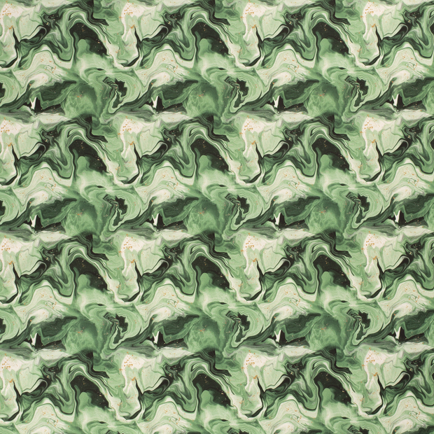 Panama BCI Cotton fabric Green matte 