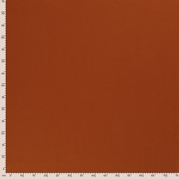 Jogging fabric Unicolour Brique