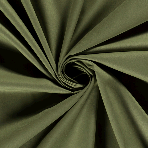 Cotton Poplin fabric Unicolour Forest Green