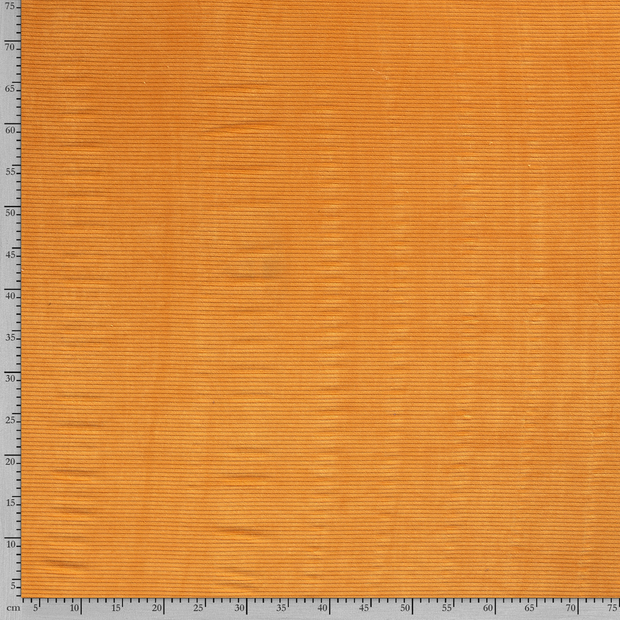 Velvet fabric Rib Oker