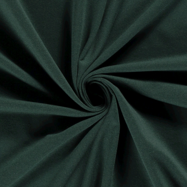 French Terry fabric Unicolour Dark Green