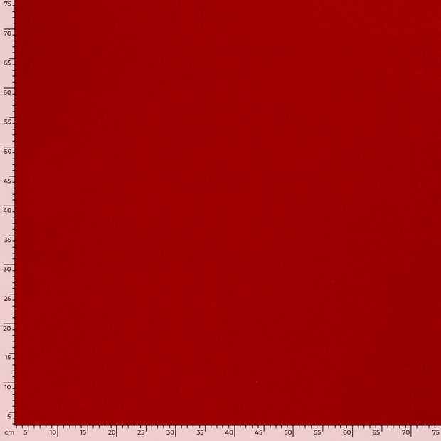 Alova tissu Unicolore Rouge