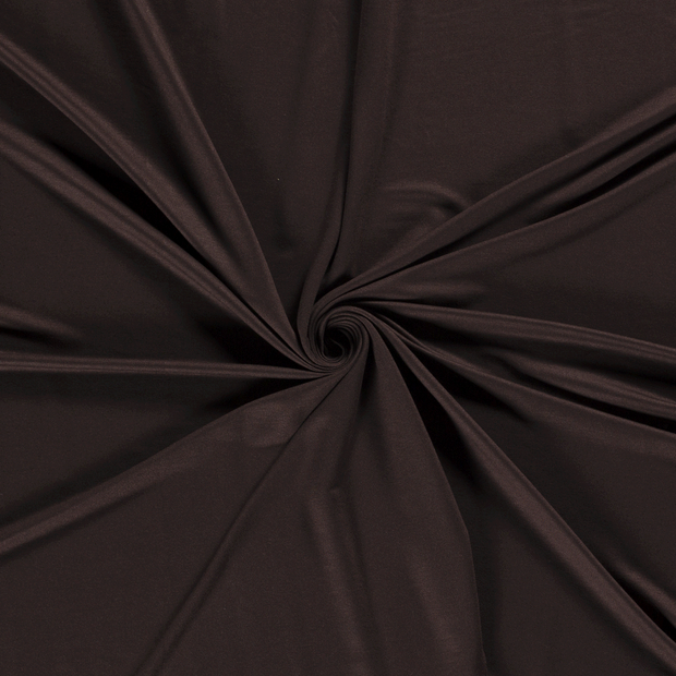 ECOVERO™ French Terry fabric Dark Brown 