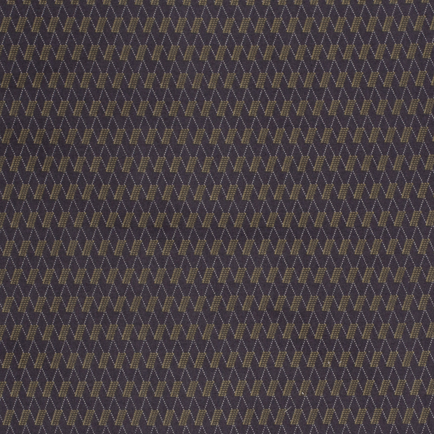 Bengaline stof Abstract Staalblauw