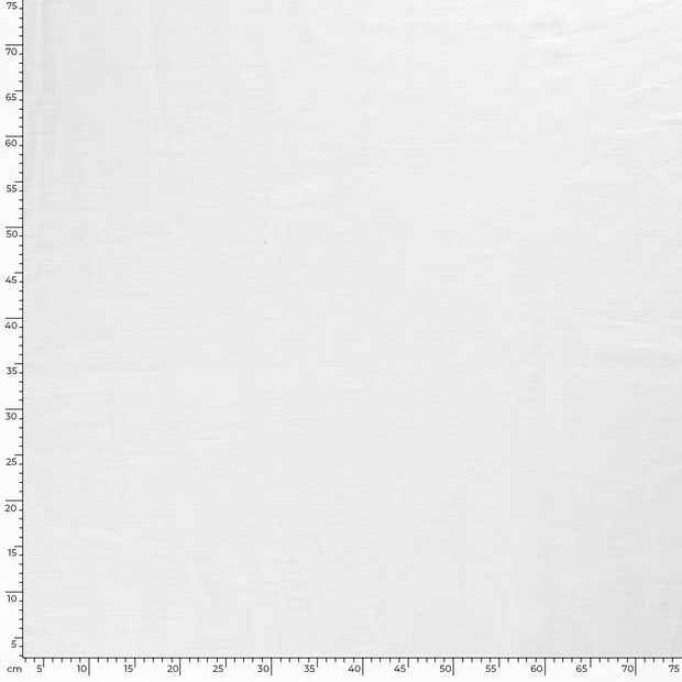 Pure linen fabric Unicolour Optical White