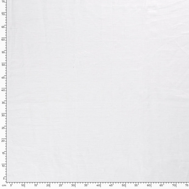 Linen fabric Unicolour Optical White