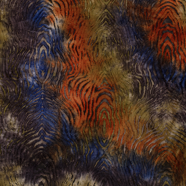Burnout Jacquard fabric Orange matte 