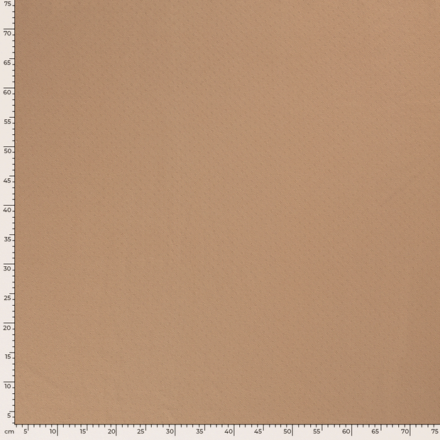 Pinpoint fabric Unicolour Nutmeg