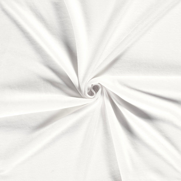 Nicky velours fabric Optical White 