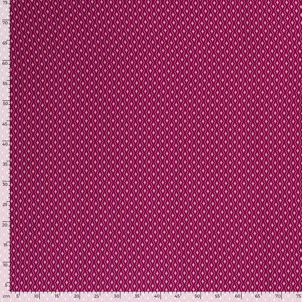 Viscose Poplin fabric Abstract Pink