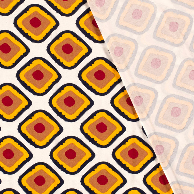 Viscose Jersey fabric Diamonds printed 
