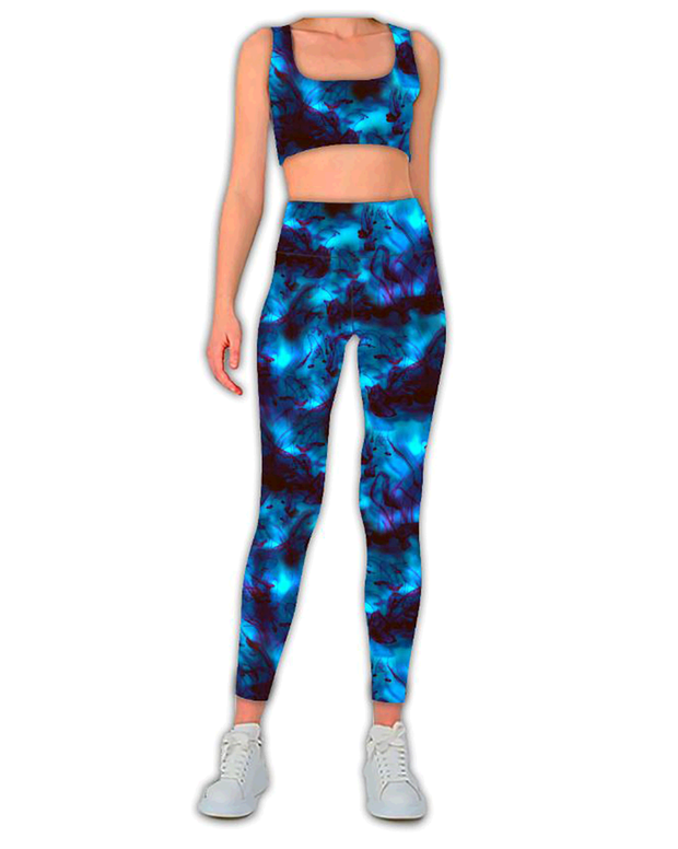 Sportswear Jersey fabric Abstract Aqua