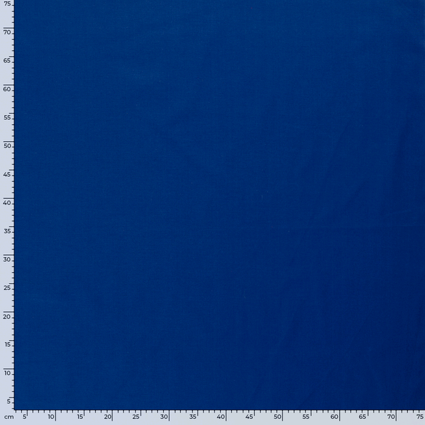 Cretonne fabric Unicolour Cobalt