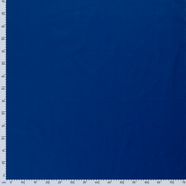 Cretonne tissu Unicolore Cobalt