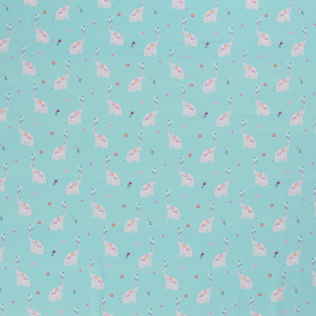 Cotton Poplin fabric Petrol matte 
