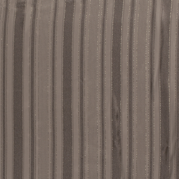 Chiffon Damast fabric Unicolour Taupe Grey